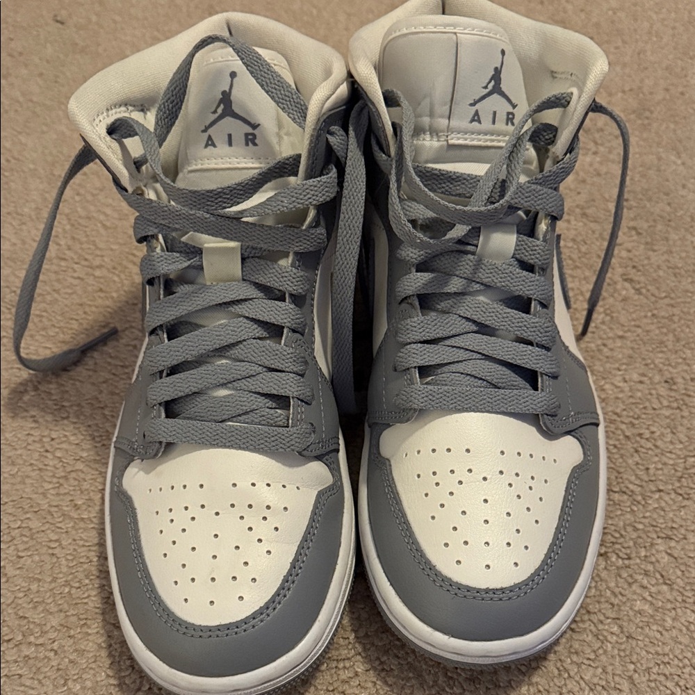 Nike Gray and White Athletic Shoes